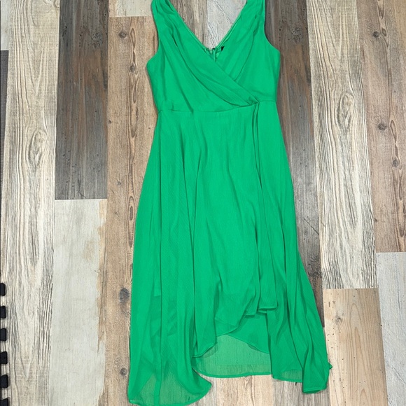 DKNY Green High Low Dress - Picture 1 of 7